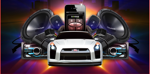 Car and Speakers